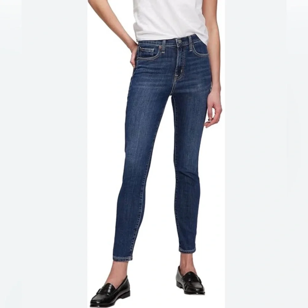 GAP High-Rise Legging Dark Blue Women’s Skinny Jeans Sz 27 TALL